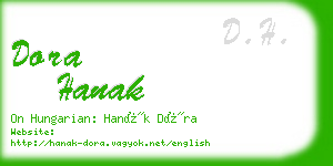 dora hanak business card